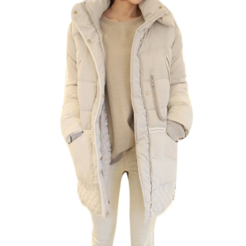 Женское зимнее пальто классического дизайна хлопковая парка из искусственной