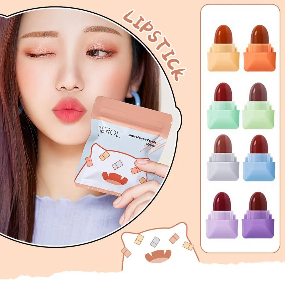 

8pcs/set DEROL Candy Matte Lipstick Mini Matte Lippenstift Set Waterproof Make-up Lipstick Kit Matte Tint Lipstick Lipgloss