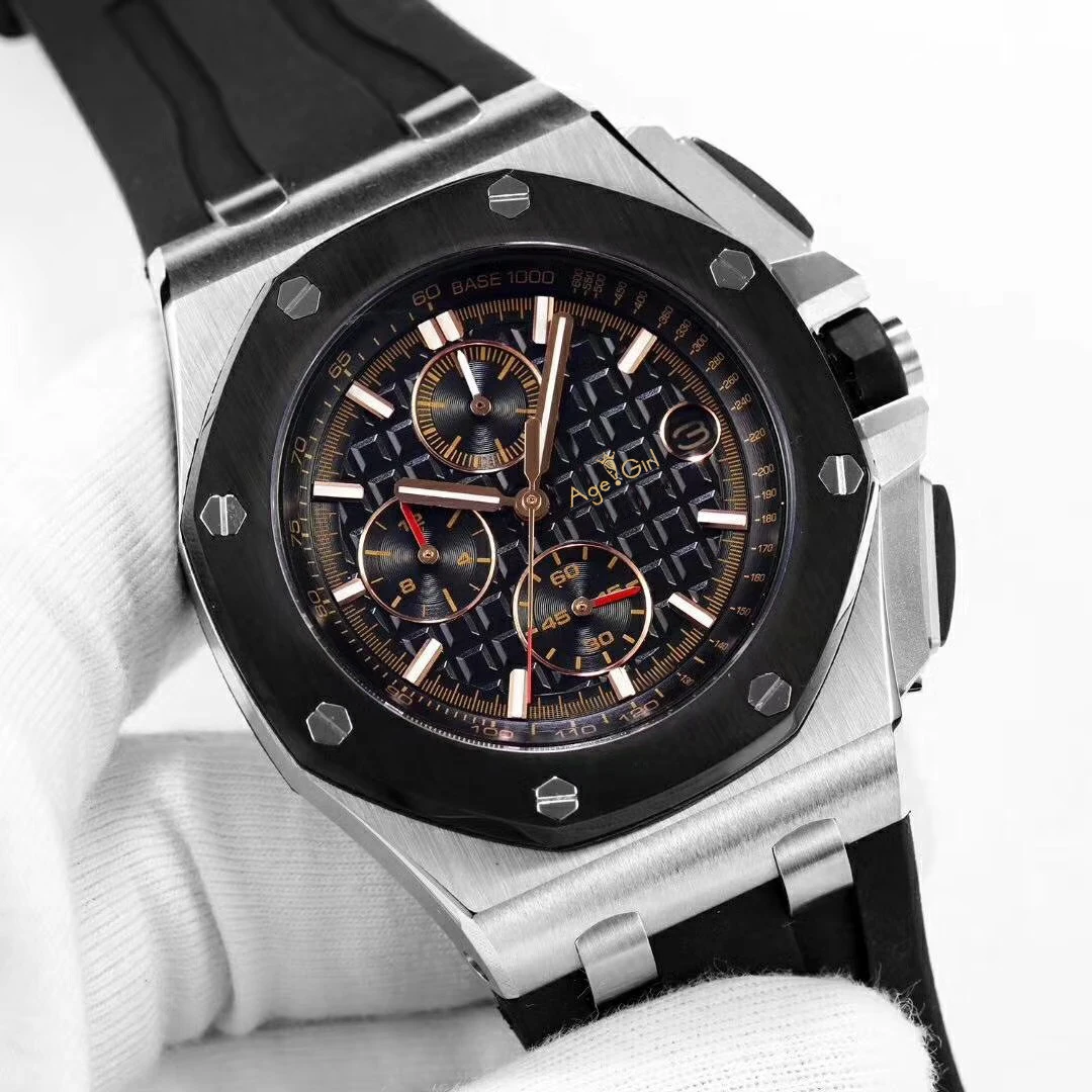 14 Роскошные брендовые новые кварцевые ChronographSports мужские часы секундомер Lebron James модные сапфировые часы со стразами черные резиновые AAA - Цвет: 14