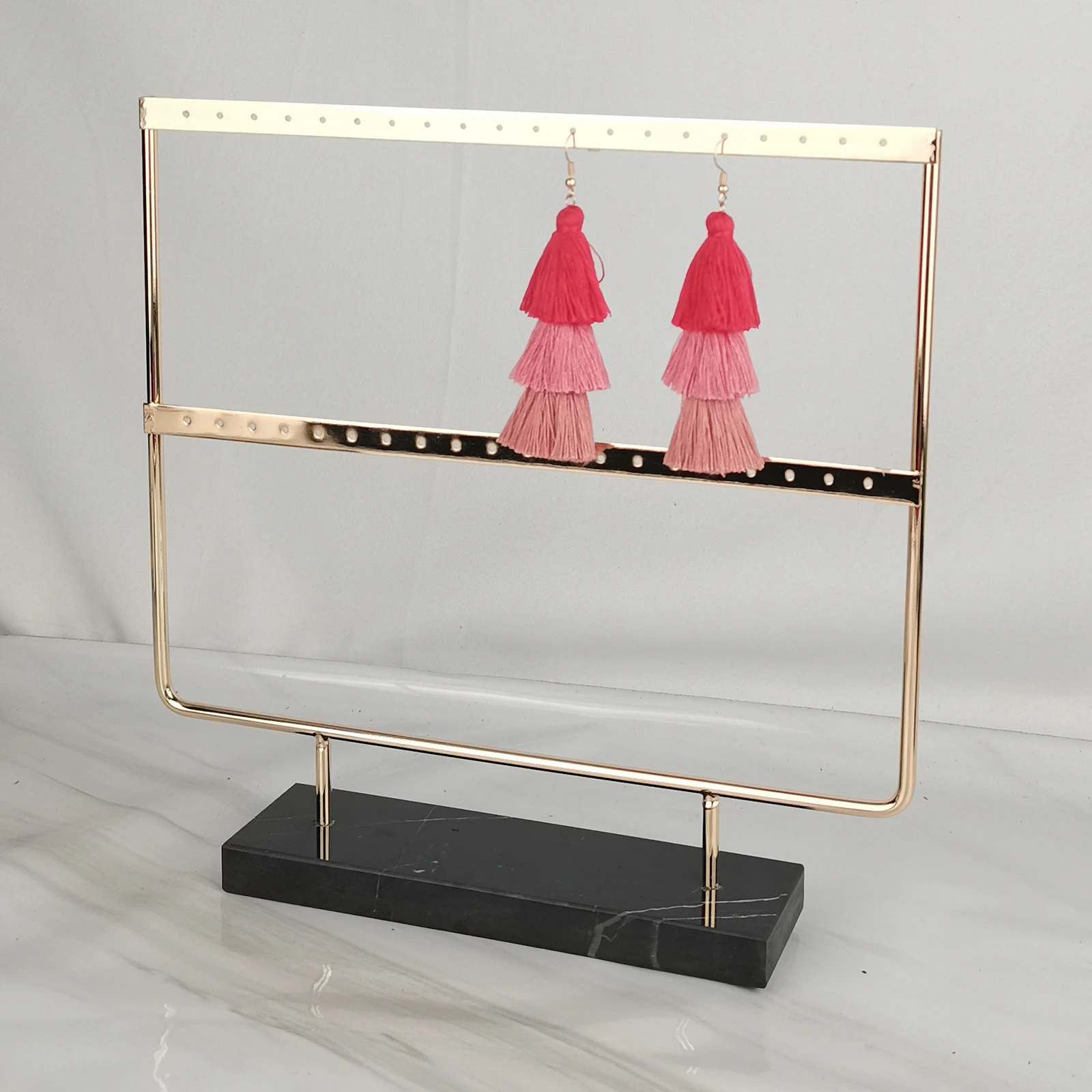 

Новая мода серьги Органайзер отверстия серьги шпильки ювелирные изделия Дисплей стойка для стойки Органайзер 2 слоя для болтаются и крюк се...