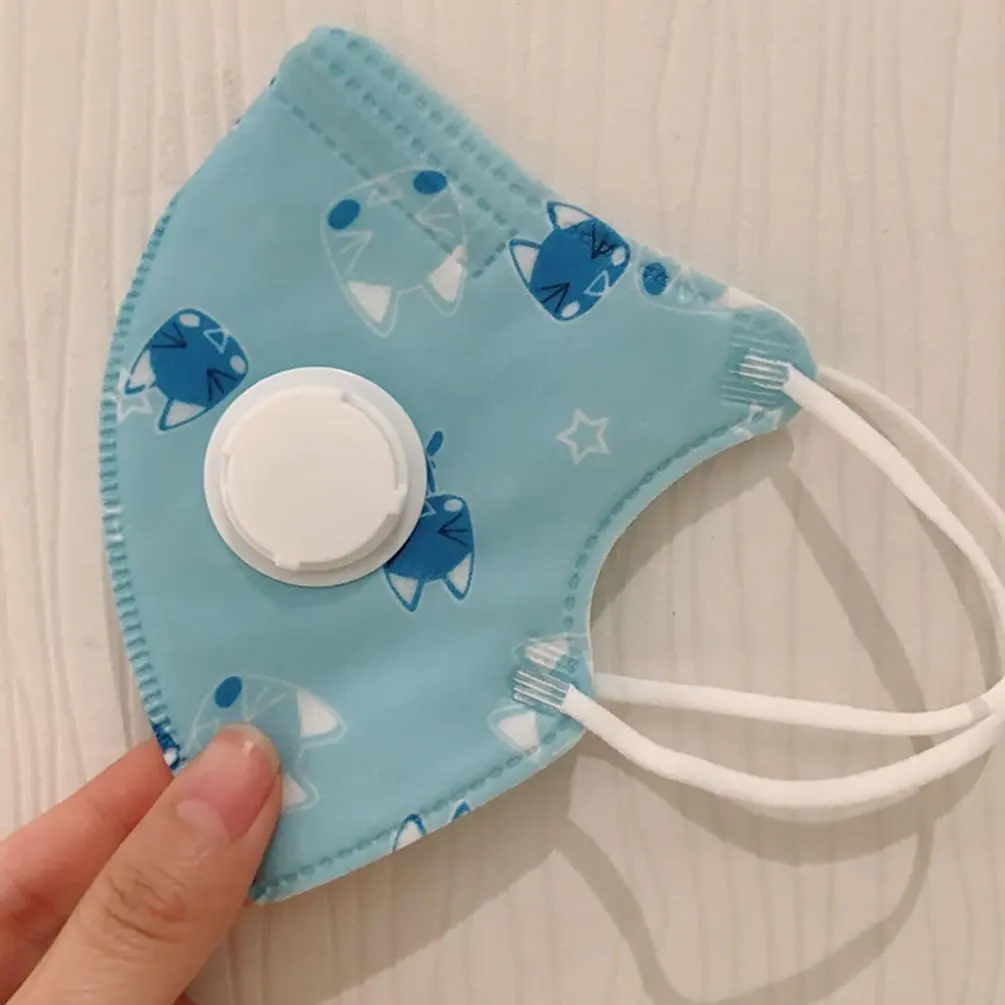 

Children's Cartoon Mask with Breathing Valve High Efficiency Filtration Comfortable and Breathable Facial Mask