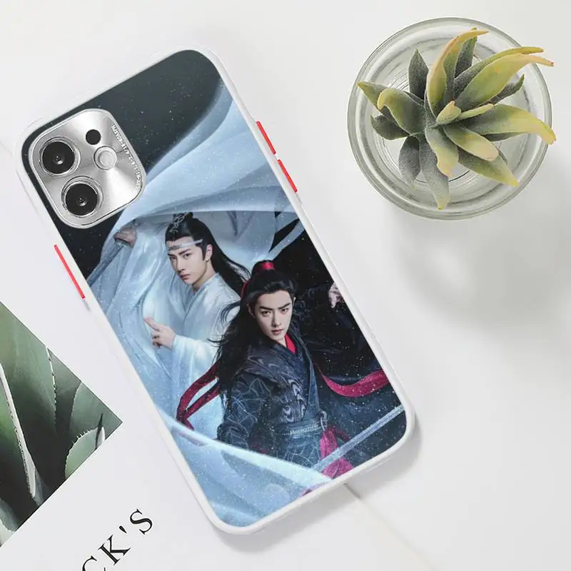 

chenqingling wang yibo xiaozhan Phone Case For iPhone 12 11 Mini Pro XR XS Max 7 8 Plus X Matte transparent White Cover