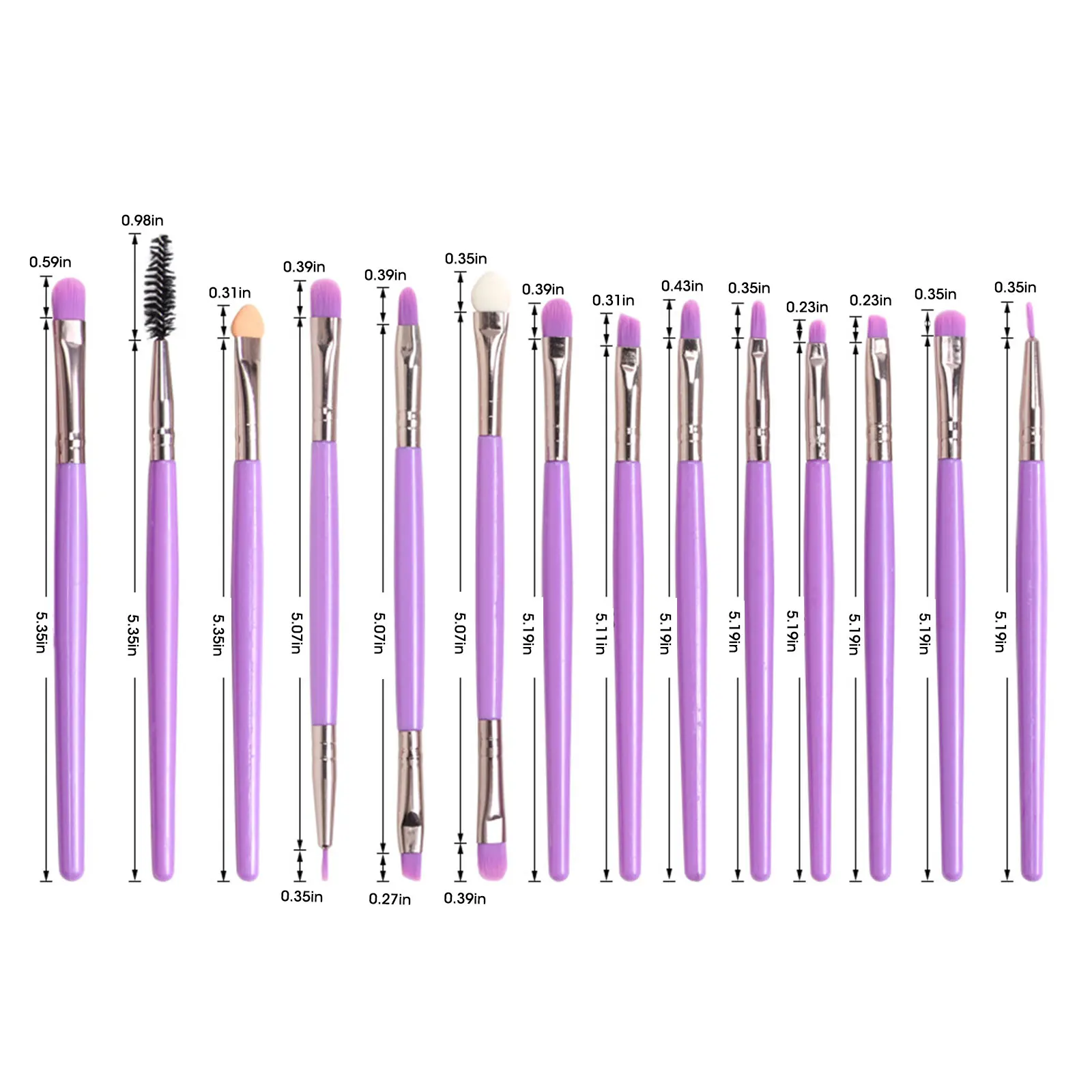 

25Pcs/Set Travel Portable Makeup Brushes Kit Foundation Powder Blush Eyeshadow Eyelash Eyebrow Concealer Lip Eye Beauty Tool