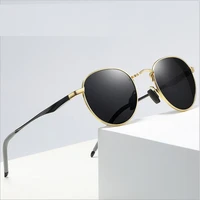 retro polarized sunglasses round sunglasses mens and womens mirror color reflective sunglasses s553