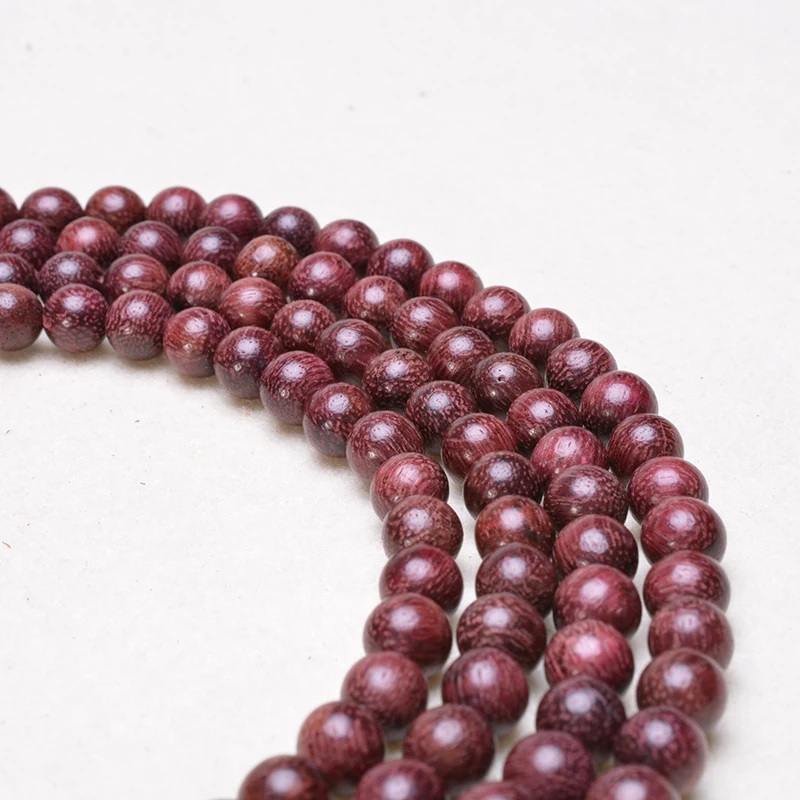 

MOFRGO 1000 pcs Natural Wood 8MM Beads For Jewelry Making Handmade Fine Polishing DIY Bracelet Necklace Mala Accessories