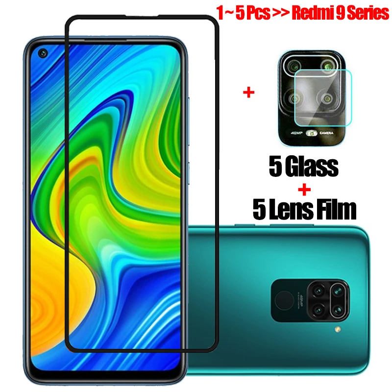 1~5 шт стекло для redmi note 9 pro xiaomi 9a защитное на s redmi9 9c xaomi note9 9pro glass очки ридми ноут про
