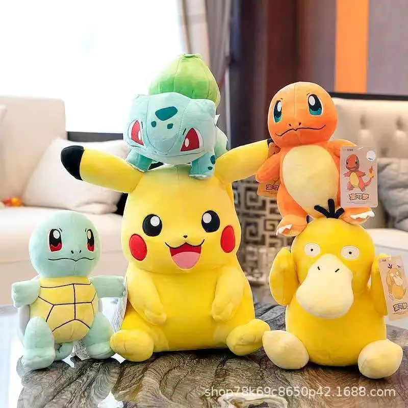 

Плюшевый Покемон Charizard Pikachu Venusaur blastise Psyduck, плюшевая игрушка, брелок для детей, рождественские подарки, плюшевый покемон