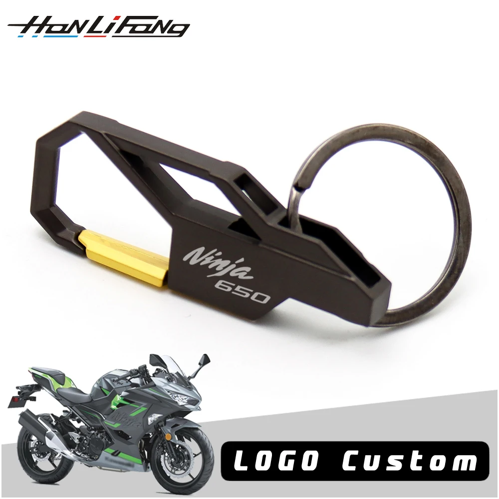 

For Kawasaki Ninja 400 650 1000sx NINJA Series Kawasaki Keychain Motorcycle Custom Keyring Tag Metal Accessories