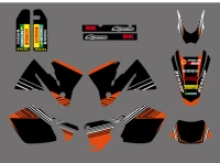 0266 bull new team graphics with matching backgrounds sticker for ktm exc 250 300 350 400 520 mxc 200 300 2001 2002
