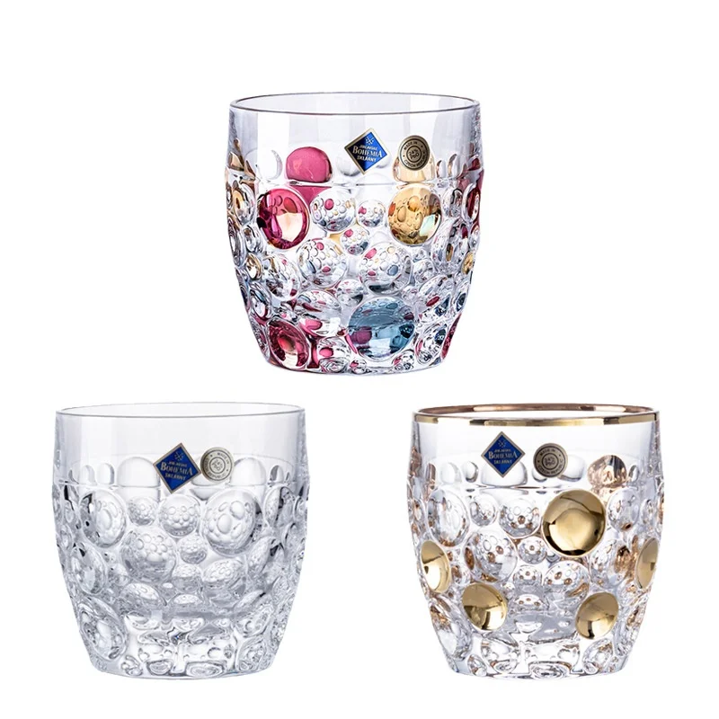 Бокал для виски с чешской позолотой креативный резной бокал вина за рубежом