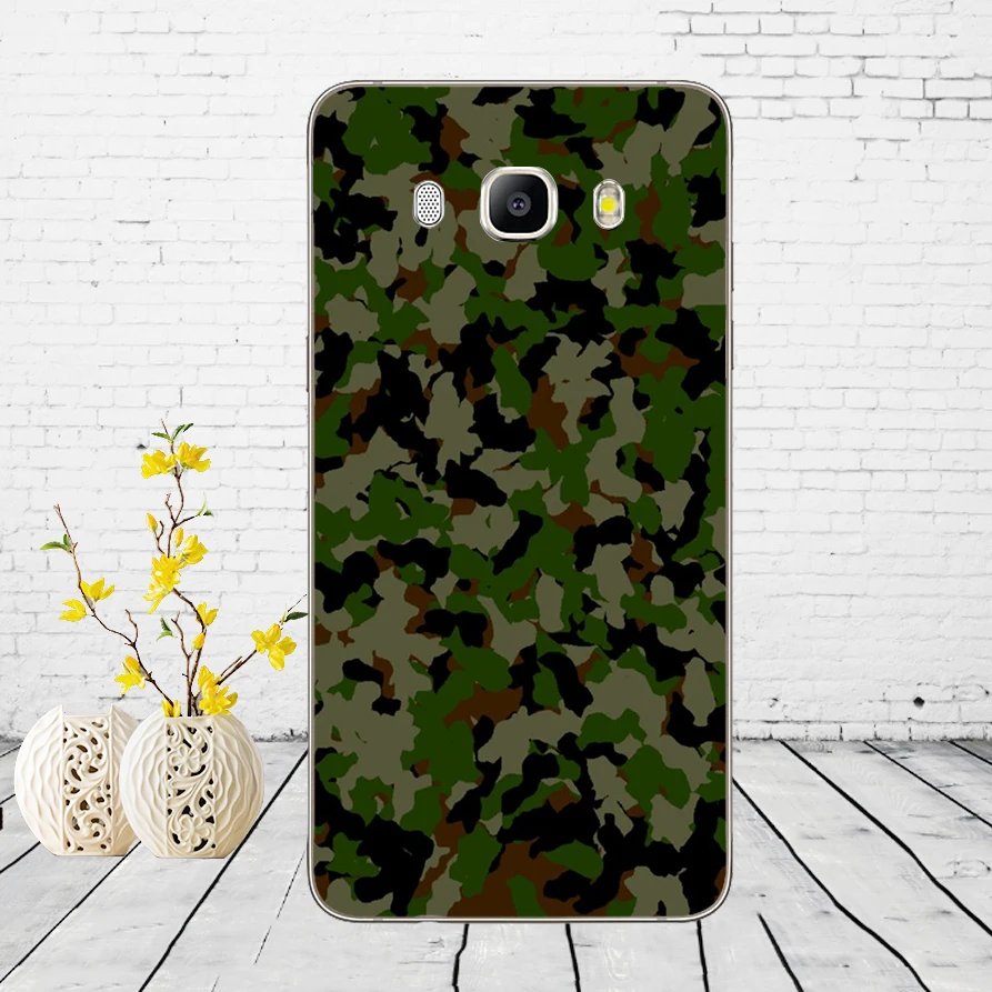 14DD Camouflage Pattern Camo military Army Soft Silicone Case Cover for Samsung Galaxy a3 a5 2017 A6 A8 2018 j3 j5 j7 2016 | Мобильные