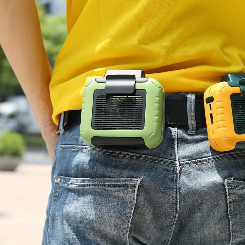 

Portable Waist Hanging Fan USB Charging Mute Small Fan Waist Fan Fan Electric Sports Handheld Outdoor Mini Fan Hanging U4P3