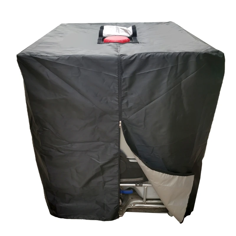 

1000L IBC Ton Barrel Protective Cover Waterproof Dustproof Rainwater Tank Container Sunscreen Shade 210D Outdoor Cover