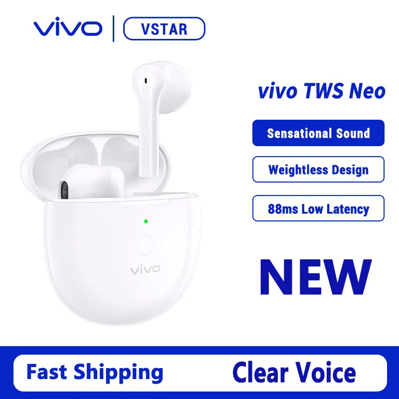 Оригинальные беспроводные наушники VIVO TWS NEO 14 2 мм aptX bluetooth гарнитура BT5.2 с