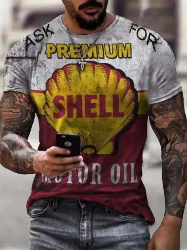 

American Style Fitness T Shirt Men Sports Muscle Short Sleeve Outdoor Travel Fashion T-shirt 3d Print Casual Men's Tops 2021 New