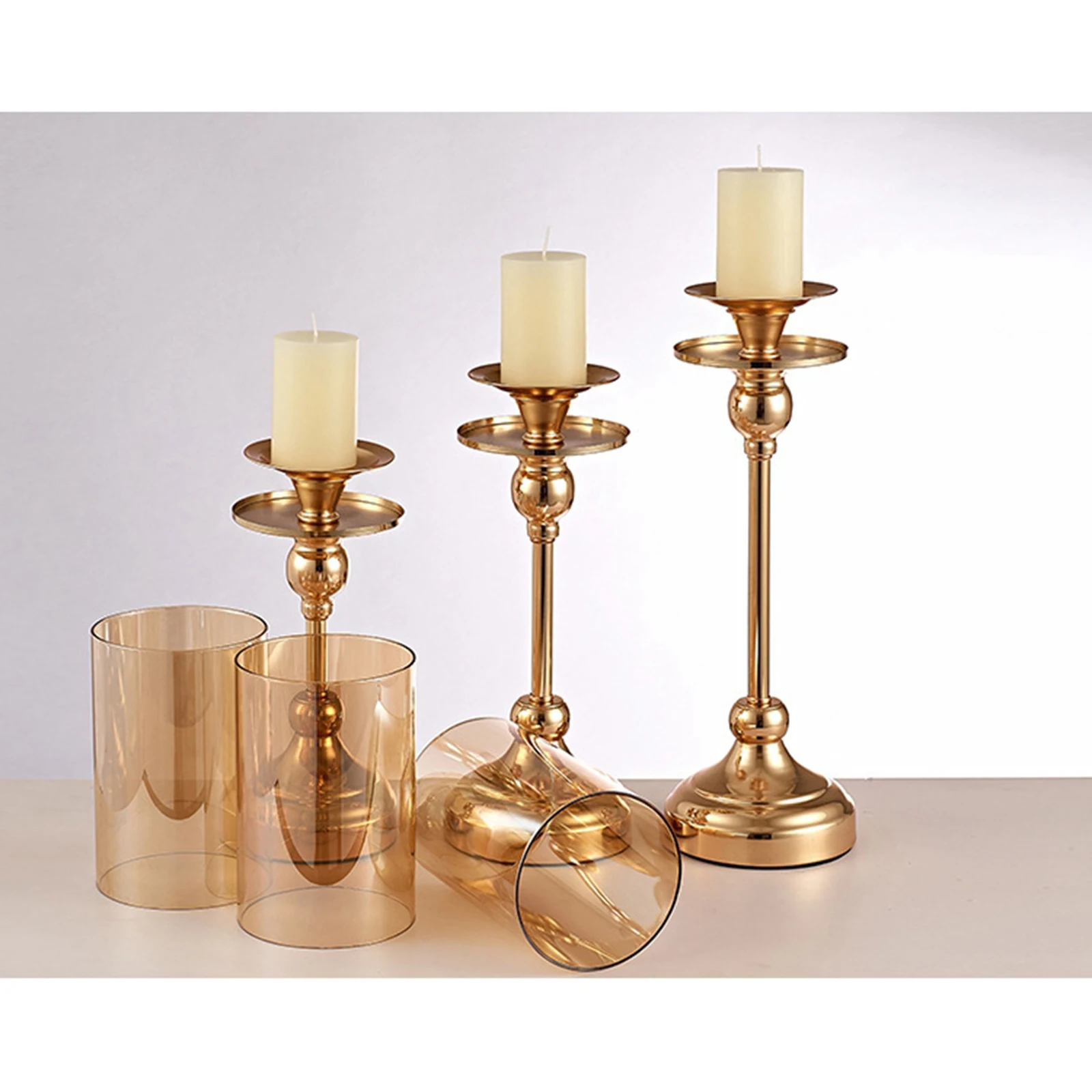 

Modern Candle Holder Stand Base Tabletop Votive Candlestick Home Ornament