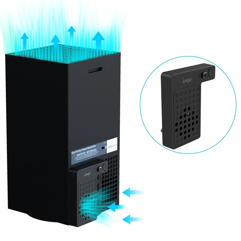 

Vertical Cooling Fan For Xbox Series X Console Cooler Controller Charger External USB Port Charging Station Gaming Accessories