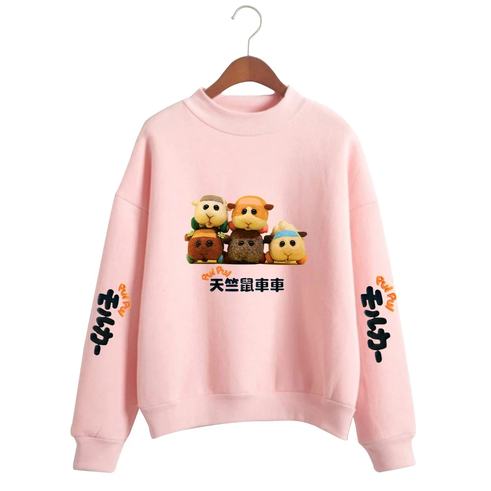 

Pui Pui Molcar Tracksuit Turtleneck Sweatshirt Women Men's Outwear Harajuku Streetwear 2021 Japanese Cartoon Fashion Clothes