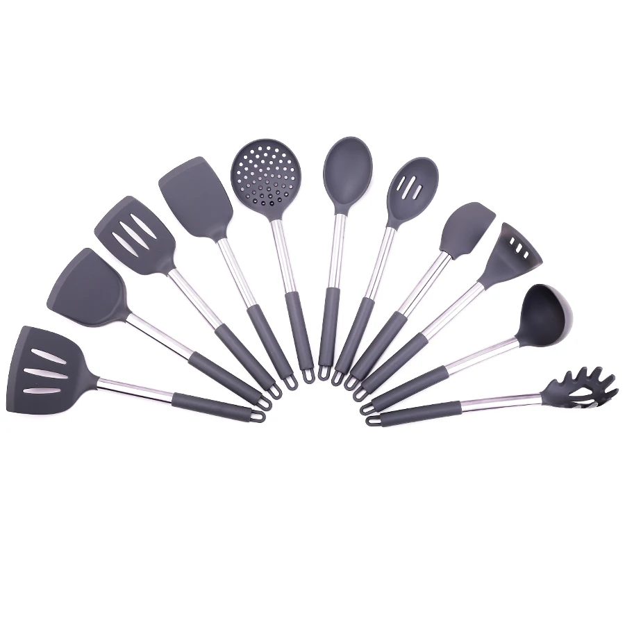 

Silicone Kitchen Utensils Set Household Cooking Pot Non-stick Tool Spatula Soup Spoon Soup Ladle Turner Cookware Baking Gadget