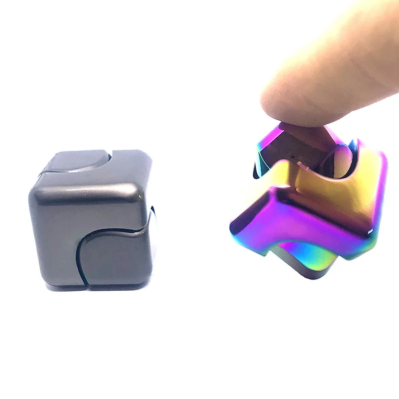 

Colorful Spinning Fidget Spinner Stress Relief Toys Metal Hand Spinner Silent Top Finger Spinner Men Women