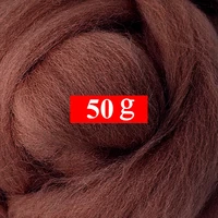 50g felting wool for needle felting kit 19 microns superfine merino wool pure sheep wool for dry wet felting color 20