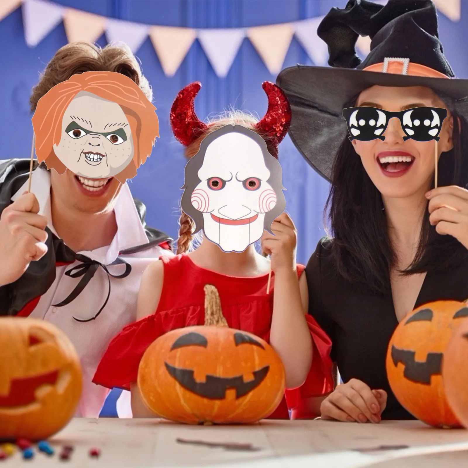 1 комплект реквизит для фотостудии Хэллоуин забавные очки фотобудки Инструменты