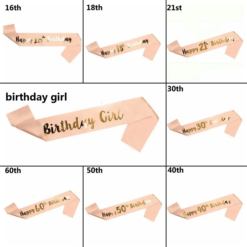 Новинка 2021 забавный пояс на день рождения романтическое розовое золото с