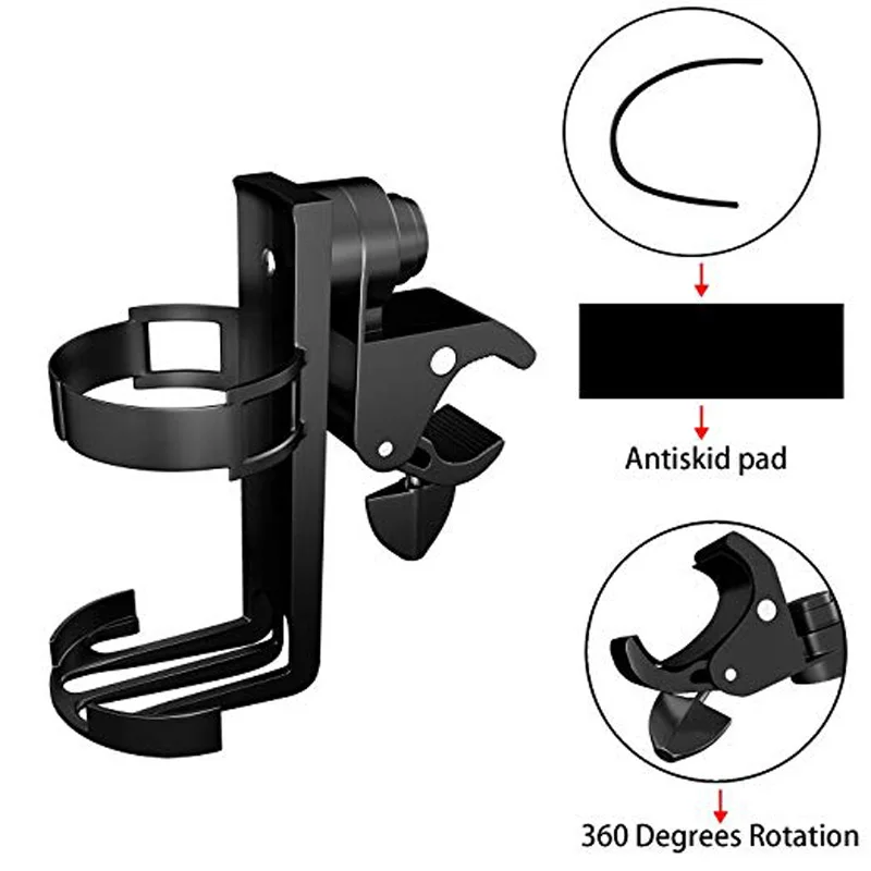 

Rotatable Baby Stroller Cup Holder Universal Milk Water Drink Organizer Trolley Child Car Bicycle Quick Release Bike Bottle Rack