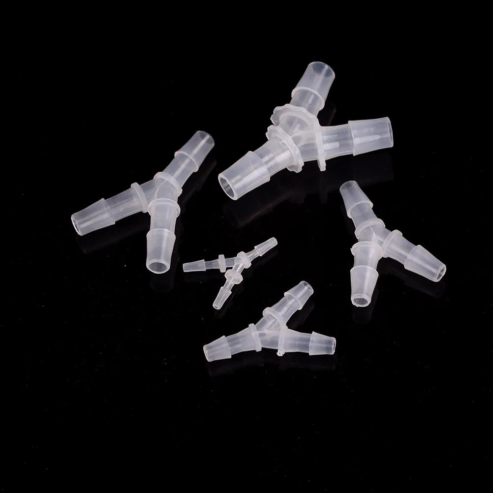 

1pcs 3.5-12.7mm Y Type Hose Equal Tee Plastic Hose Water Pipe Connectors Aquarium Pipe