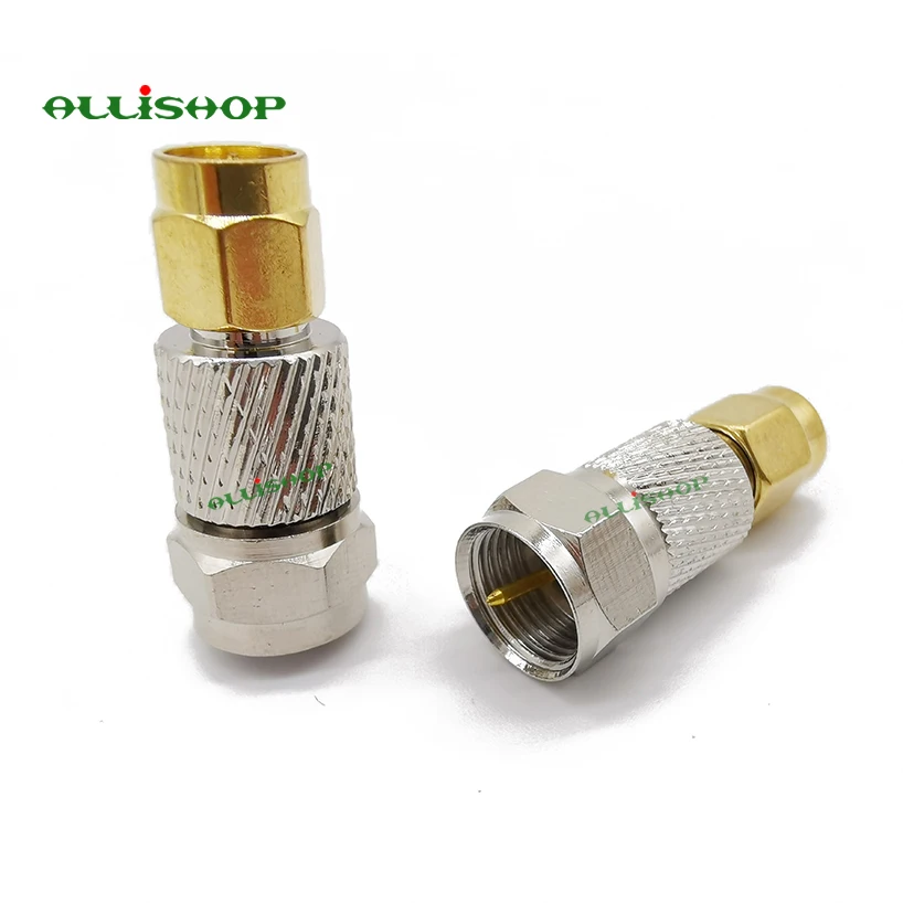 SMA штекер F Тип прямой адаптер ТВ Штекер РЧ коаксиальный разъем M/M Авто радио