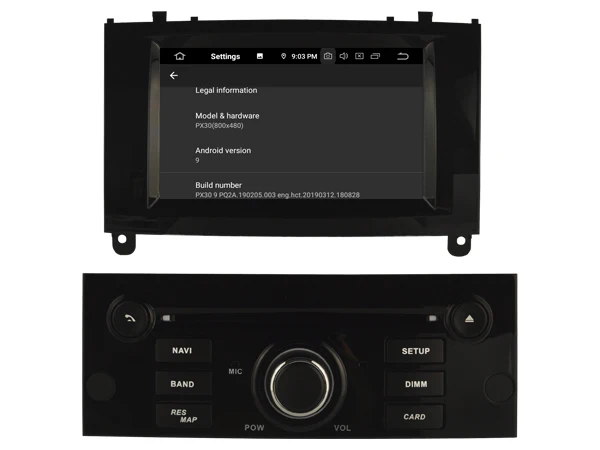 PX5 4g + 64g Android 9 0 автомобильный dvd-плеер для PEUGEOT 407 Автомобильный мультимедийный