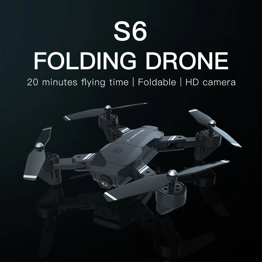 Hipac S6 4K Дрон с камерой 1080P HD Max 20 минут WiFi FPV оптический поток Профессиональный