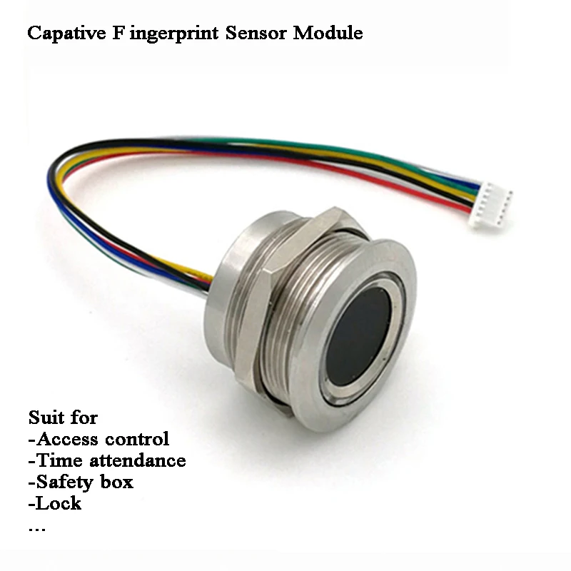 DC3.3V DIY Biometric Fingerprint Sensor module TTL UART Access contro Home automation smart lock Finger scanner LED indicator |