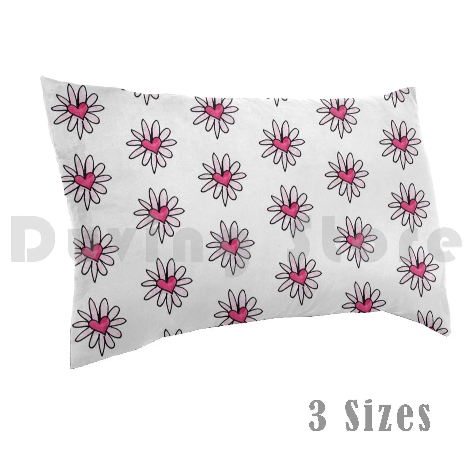 

Чехол для телефона с изображением сердечек, цветов, подушек, 40x60 1658