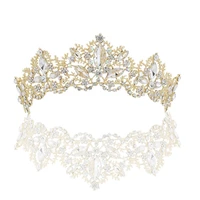 bridal crown rhinestone alloy hair accessories korean version high end boutique headdress wedding