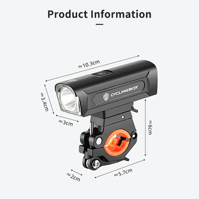

1300 Lumens Bicycle Front Light IPX6 Waterproof Bike Lights LED Lamp 4200mAh MTB Bike Flashlight Aluminum Alloy Headlight