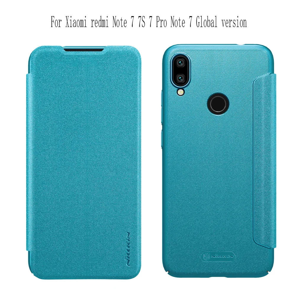 Для Xiaomi Redmi Note 3/7/8/фотоаппаратов моментальной печати 7S чехол Nillkin Sparkle Флип кожаный чехол для Redmi Note 8/7/6 iPad Pro чехол Магнитная Смарт Обложка сна