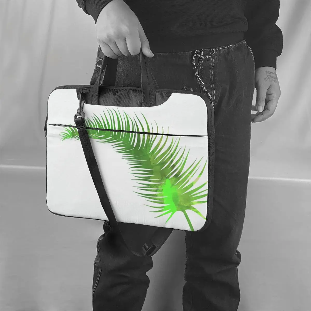 

Leaf Laptop Bag Case Clutch Waterproof Computer Bag Vintage Travel Laptop Pouch