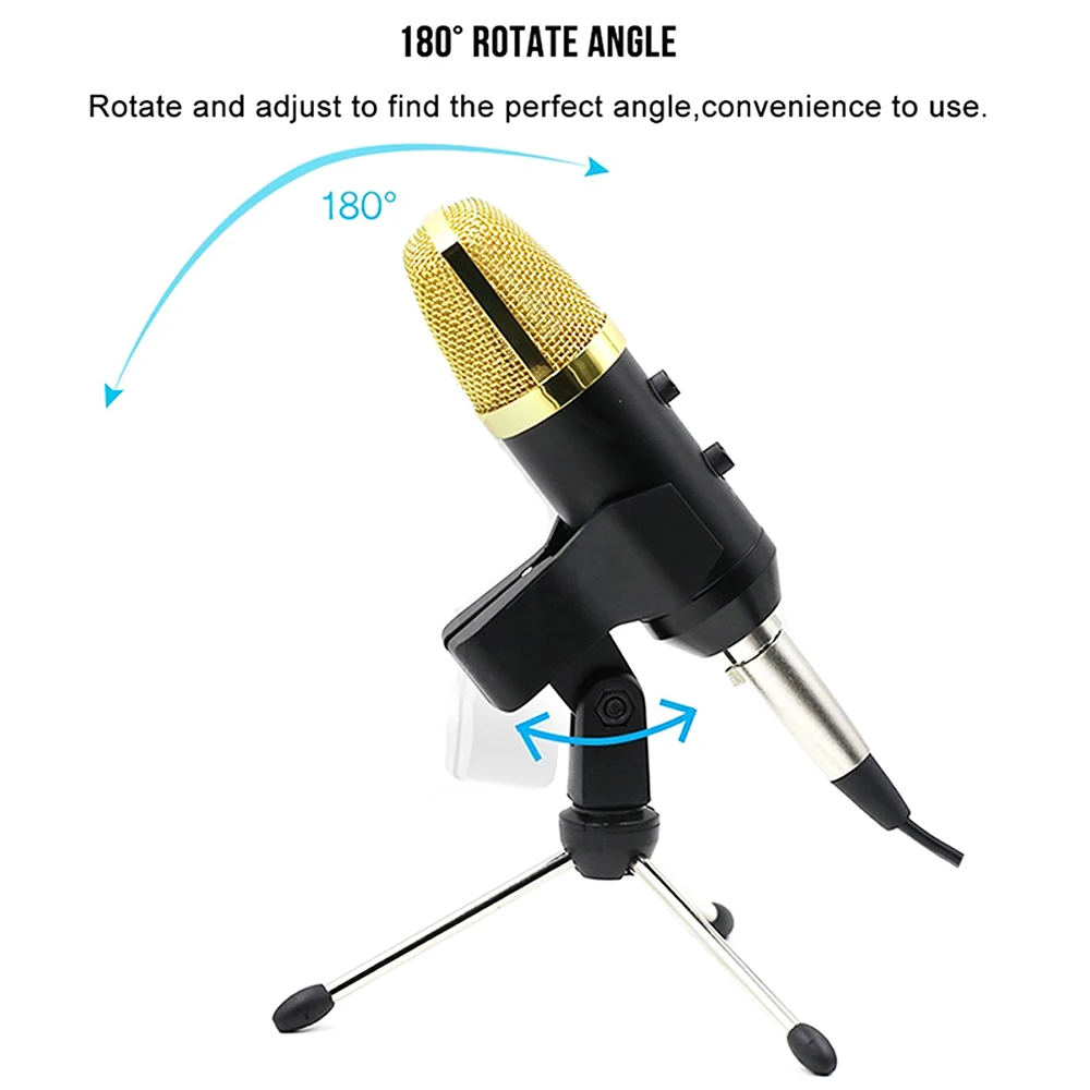 Профессиональный студийный микрофон USB конденсаторный для Звукозаписи С