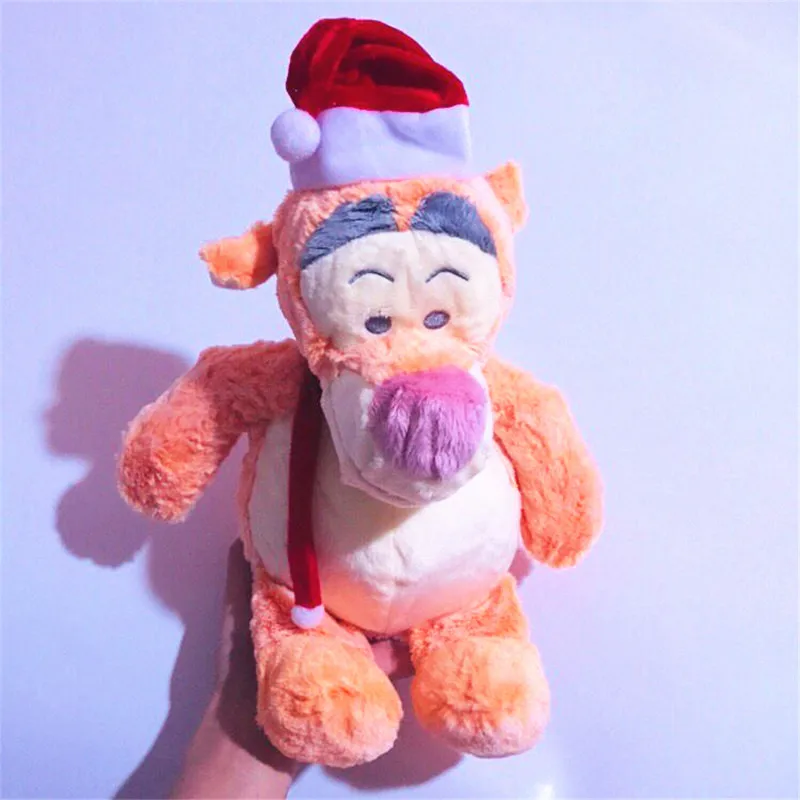Цвет: желтый 1 шт./лот 18 см Рождество Eeyore кошка кенгуру свинка Ослик Кролик Утка roo поросенок плюшевая кукла в подарок детские игрушки - Цвет: Цвет: желтый