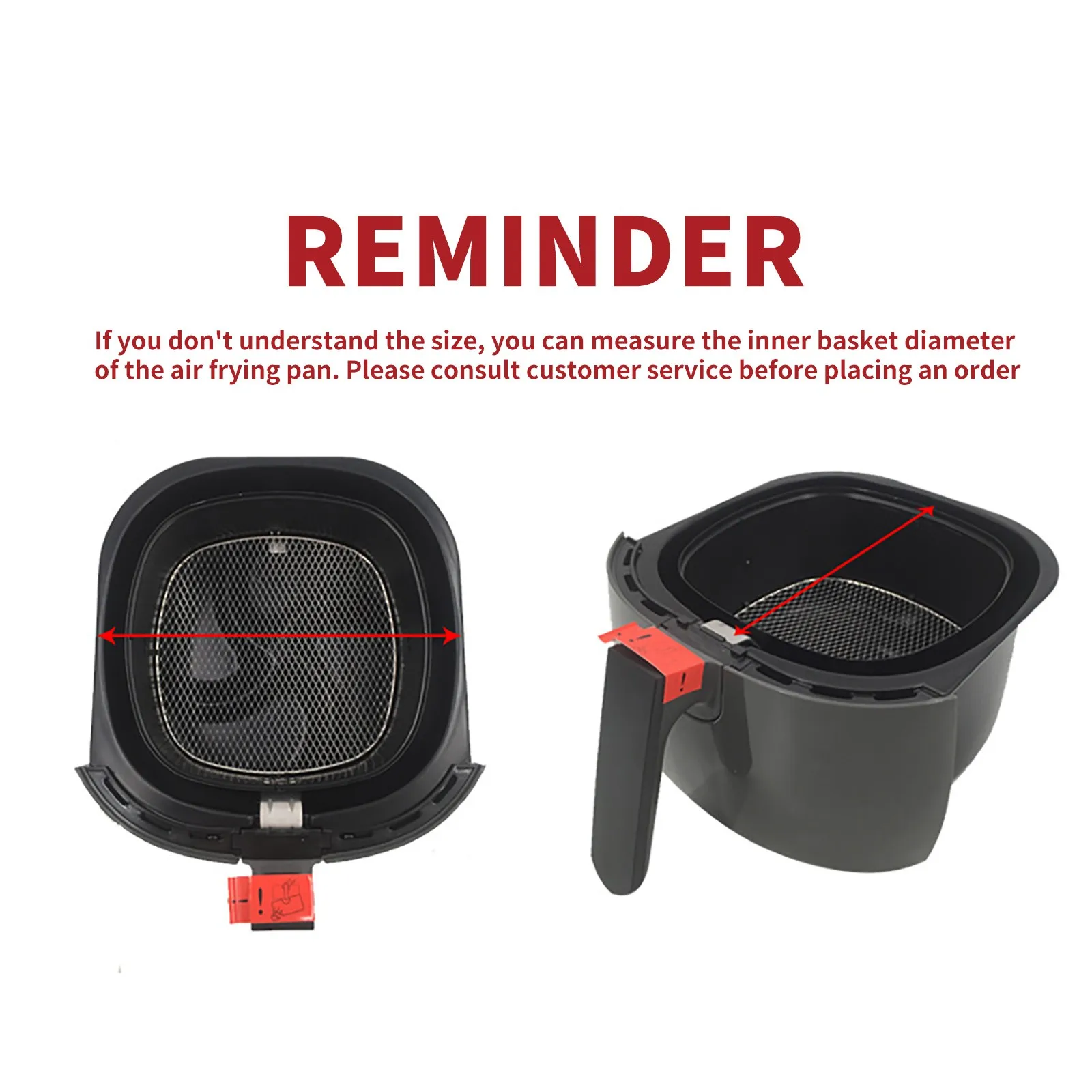 

12pcs/set 20cm Air Fryer Accessories Kits 4.2qt-6.8qt Deep Fryer Pizza Pan Baking Pan Silicone Mat Plate Gripper Baking Basket