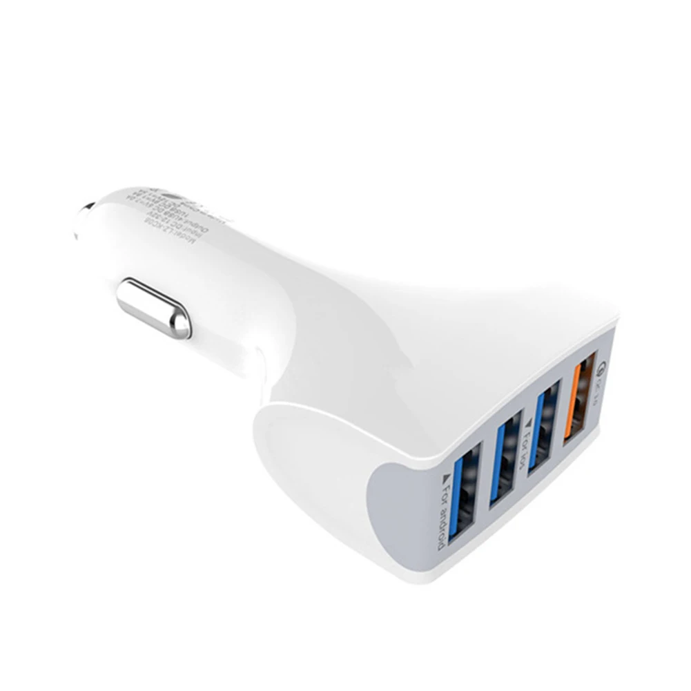 QC 3,0 Быстрая зарядка 4 usb порта портативный автомобильный прикуриватель зарядное устройство адаптер