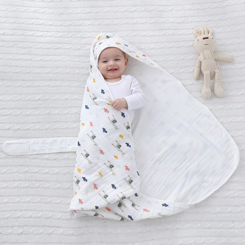 muslin baby swaddle soft gauze boy girls blankets newborn cotton fabric blanket baby summer wrap muselina bebe algodon 85*85CM