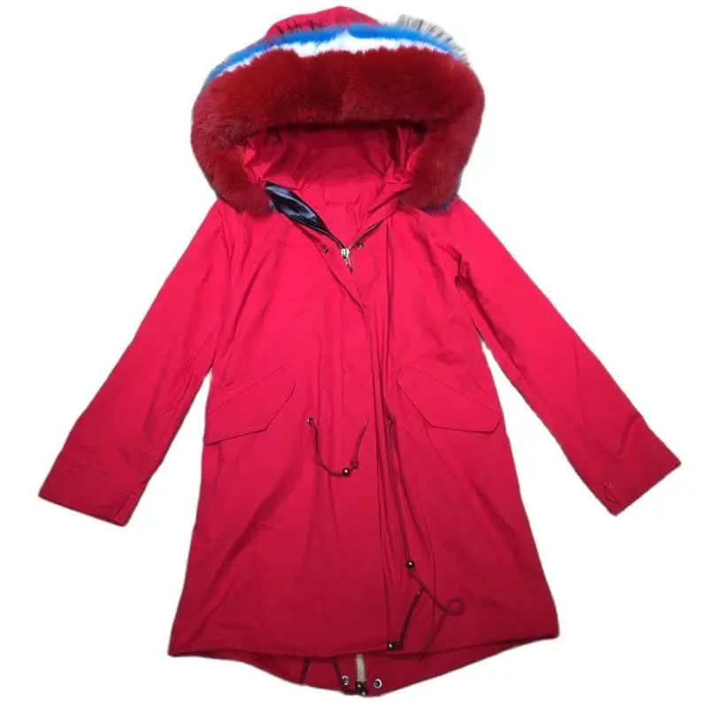 

Red Fashion Long Jacket Coat Ladies Spring And Autumn Windbreaker 2021 Fashion Women Clothes