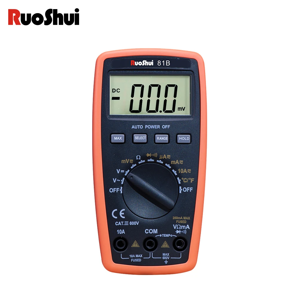 

Handheld Digital Multimeter 2000 Counts LCD Backlight Portable AC/DC Current Ammeter Voltmeter Ohm Hz Voltage Tester Multimetro