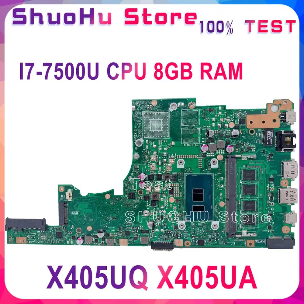 KEFU X405UA для ASUS X405U X405UN X405UR X405URR X405URP X405UQ X405UF Материнская плата ноутбука тестирование
