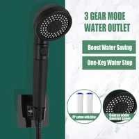 pressurized shower head with filter four functions shower head pulse belt spray gun handheld nozzle shower head bathroom fixture