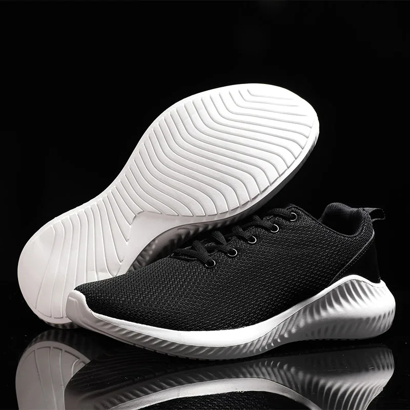 

Men Casual Shoes Sneakers Fashion Light Breathable White Solid Knitting Spring Man Sports Causal For Athletic Mens Hot Sale