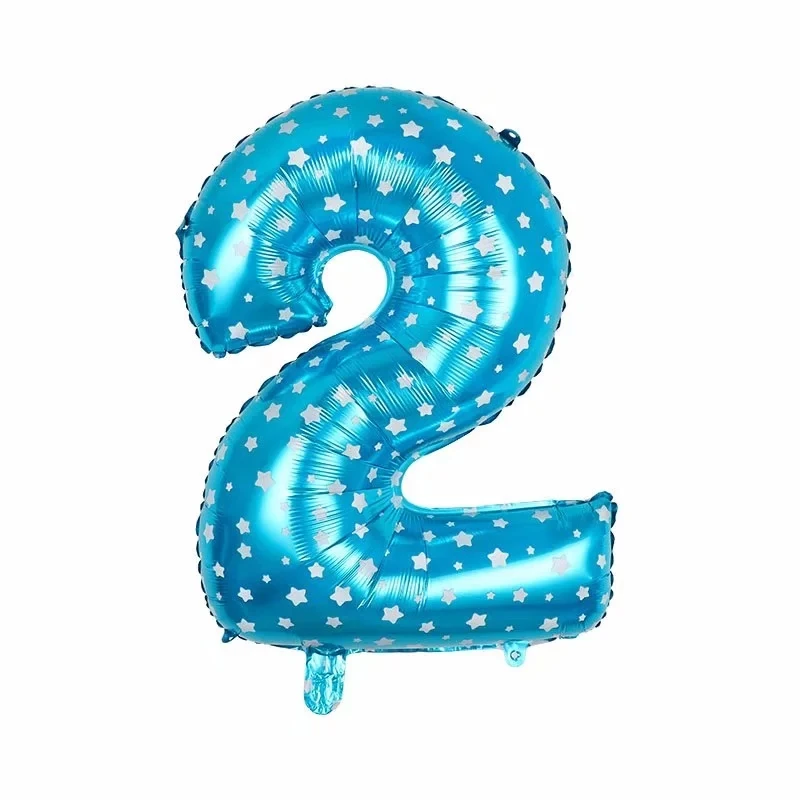 Baby shower 1 шт 16/32/40 '', красный, фиолетовый, зеленый, светло-зеленый, большой 2nd алюминиевой фольги воздушный шар с гелием гигантский номер День рождения украшения - Цвет: as picture