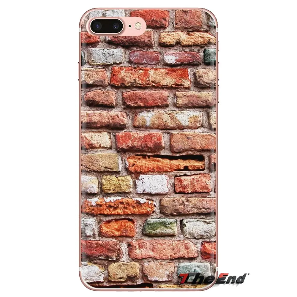 For Xiaomi Redmi 4A S2 Note 3 3S 4 4X 5 Plus 6 7 6A Pro Pocophone F1 Transparent Soft Cases Covers Textures Wallpaper Brick |
